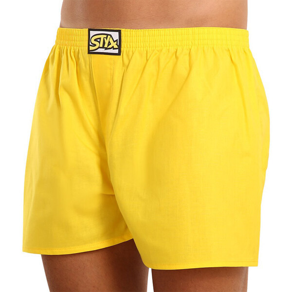Pánske trenky Styx klasická guma žlté (A1068) 20674408