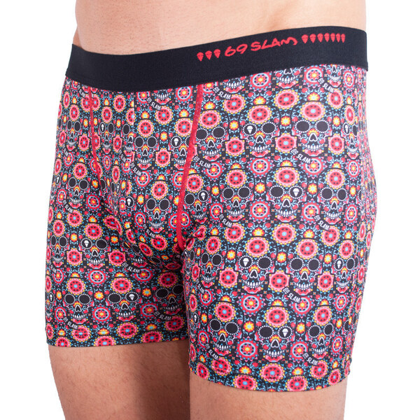 Bez obalu - Pánske boxerky 69SLAM fit flower skull 34409677