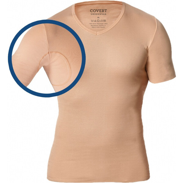 Pánske neviditeľné tričko Covert béžové (145685-410) 36184572