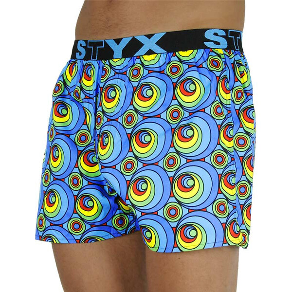 Pánske trenky Styx art športová guma kruhy (B1151) 25529048