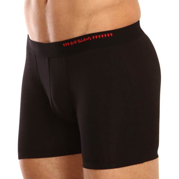Pánske boxerky 69SLAM fit bamboo plain (MBWPLN-BK) 65118216