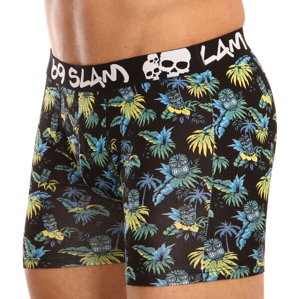 Pánske boxerky 69SLAM fit bamboo tiki face (MPBIKI-BB) 65363685