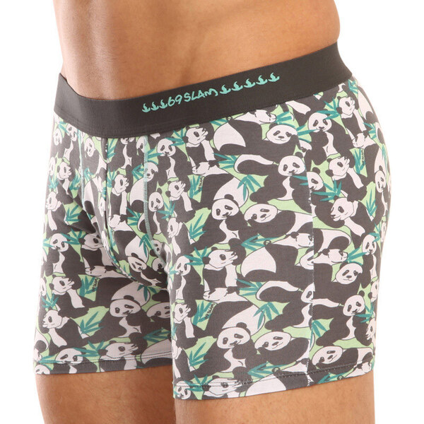 Pánske boxerky 69SLAM fit bamboo panda boo (MPBPBO-BB) 65363686