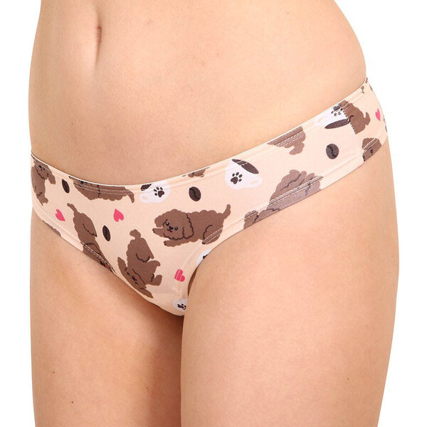 Veselé dámske nohavičky brazilky Dedoles Puppuccino (D-W-UN-BL-C-C-237 32481247