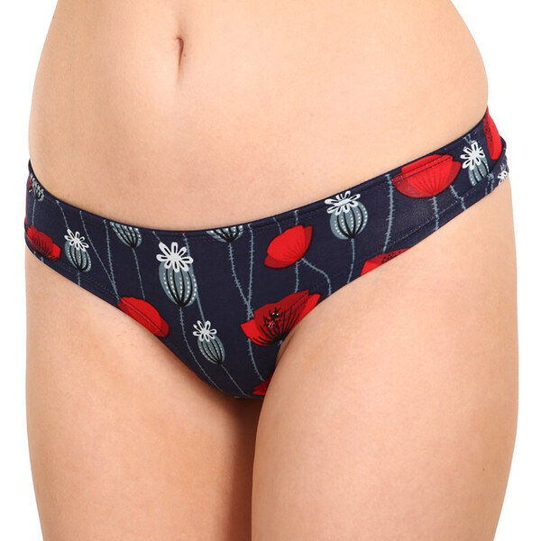 Veselé dámske nohavičky brazilky Dedoles Lienky a červené maky (D-W-UN 32481249