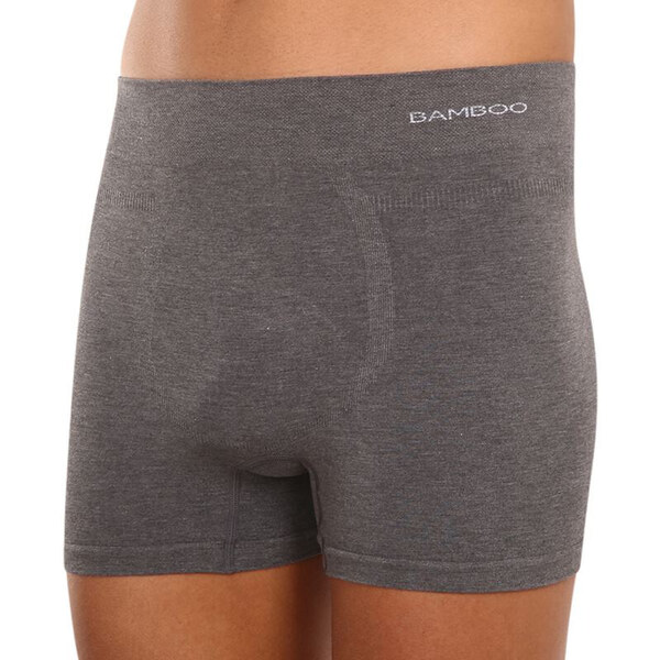 Pánske boxerky Gino bezšvové bambusové sivé (54005) 34467555