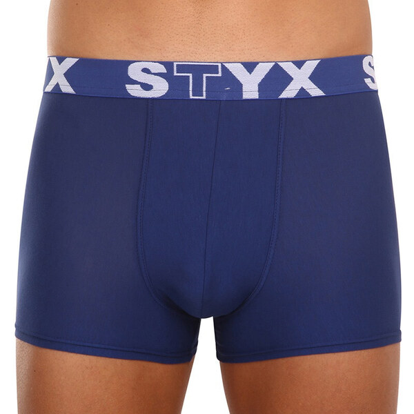 3PACK pánske boxerky Styx športová guma tmavo modré (3G968) 45492743