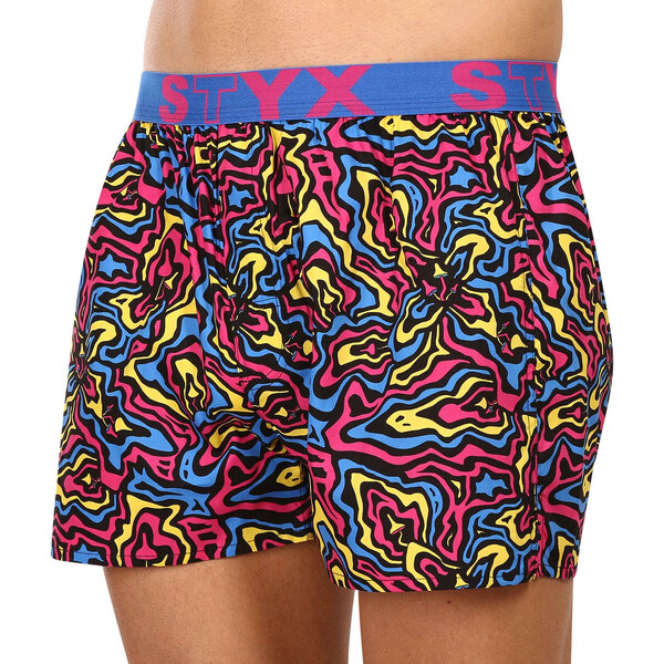 Pánske trenírky Styx art športová guma mushrooms (B1550) 37508326