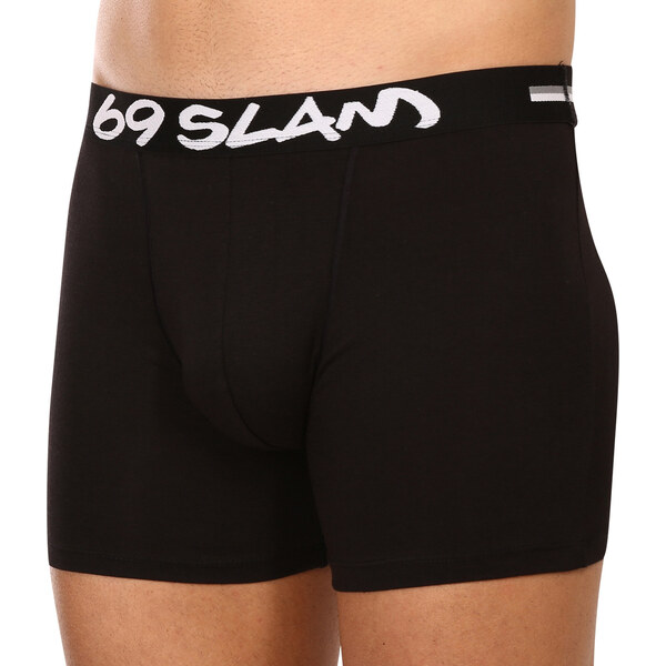 Pánske boxerky 69SLAM fit bamboo plain (MBVPLN-BK) 37571204