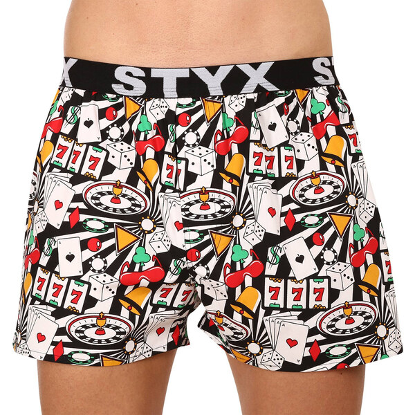 3PACK pánske trenky Styx art športová guma viacfarebné (3B11830) 49695776