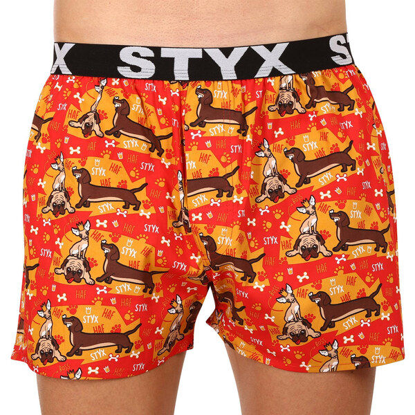3PACK pánske trenky Styx art športová guma viacfarebné (3B13497) 39641286