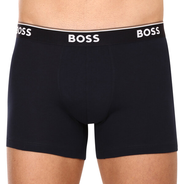 3PACK pánske boxerky BOSS tmavo modré (50475282 480) 41218970