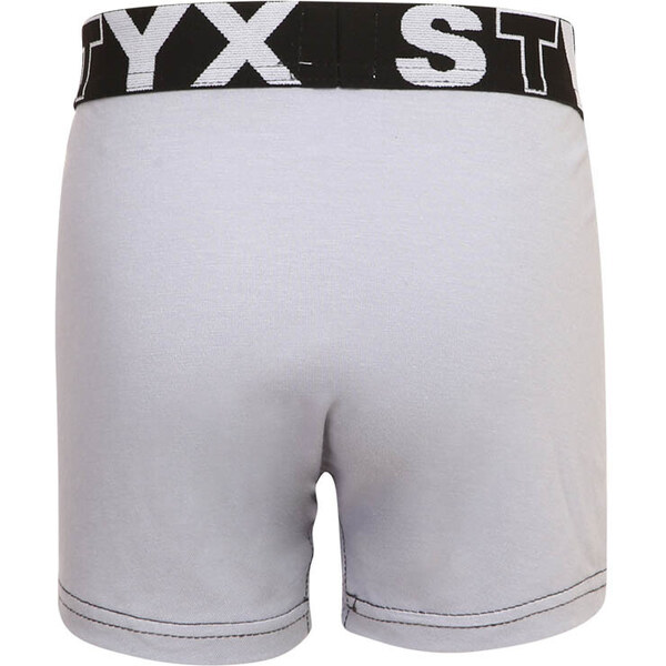Detské boxerky Styx športová guma svetlo sivé (GJ1067) 4-5 let 66060567