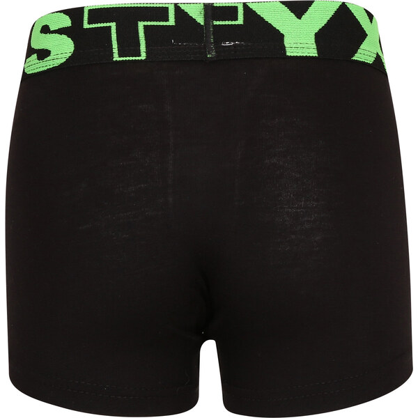 Detské boxerky Styx športová guma čierne (GJ962) 6-8 let 66060666