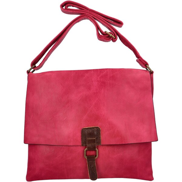 Dámska koženková crossbody ružová - Paolo Bags Ludmila ružová 42893484