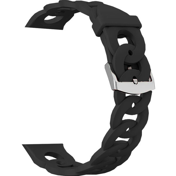 Madvell Silikónový remienok Bloom čierna orchidea 22mm 44954793