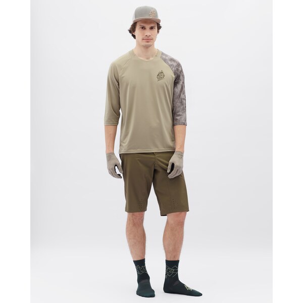 Pánsky enduro dres Silvini Brunello béžová/hnedá 42903126