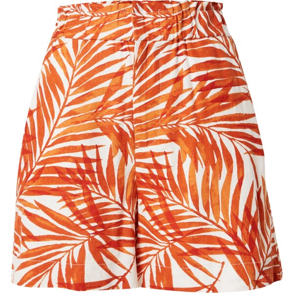 ONLY Nohavice LISA oranžová / biela 42945983