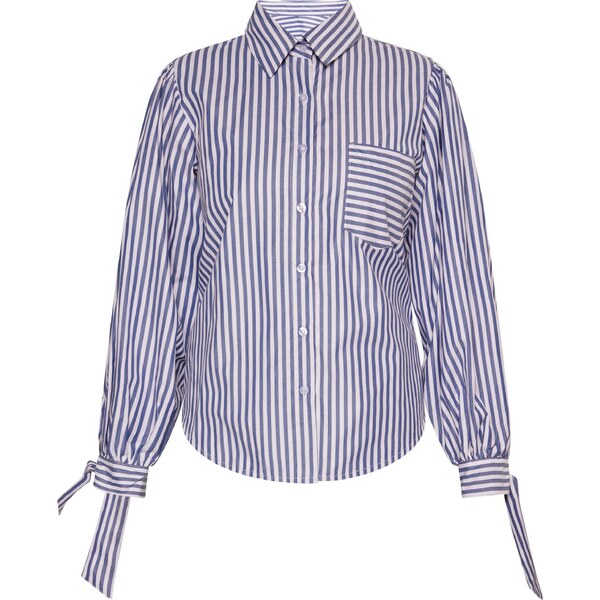 DreiMaster Vintage Blúzka tmavomodrá / biela 54243397