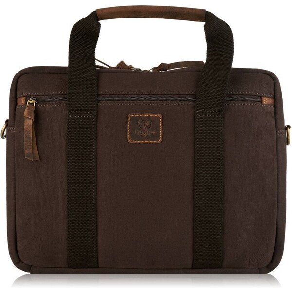 Paolo Peruzzi Taška na notebook s popruhom na kufor | hnedá T-31-BR 42933821