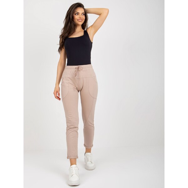 RELEVANCE Sweatpants-RV-DR-8696.20-beige 64665536