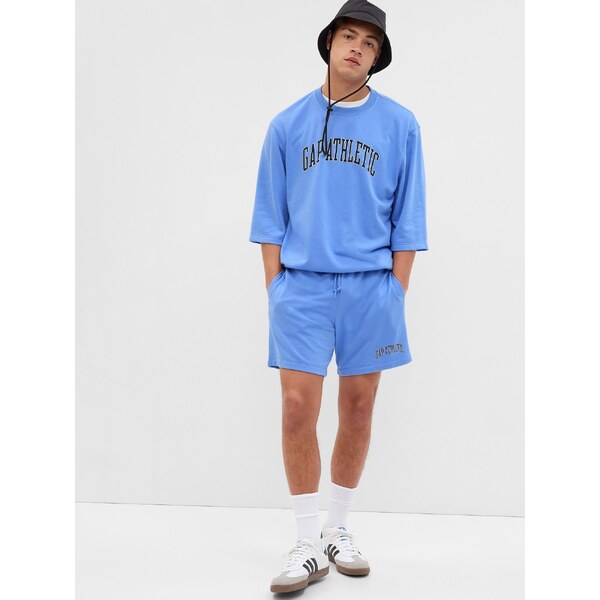 Modrá pánska mikina s krátkym rukávom GAP 50580599