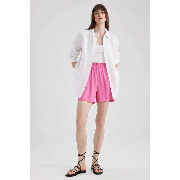 DEFACTO Papierové nohavice z viskózy s vysokým pásom a širokými 50624057