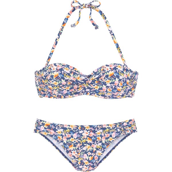 BUFFALO Bikiny námornícka modrá / kiwi / oranžová / ružová 54249659