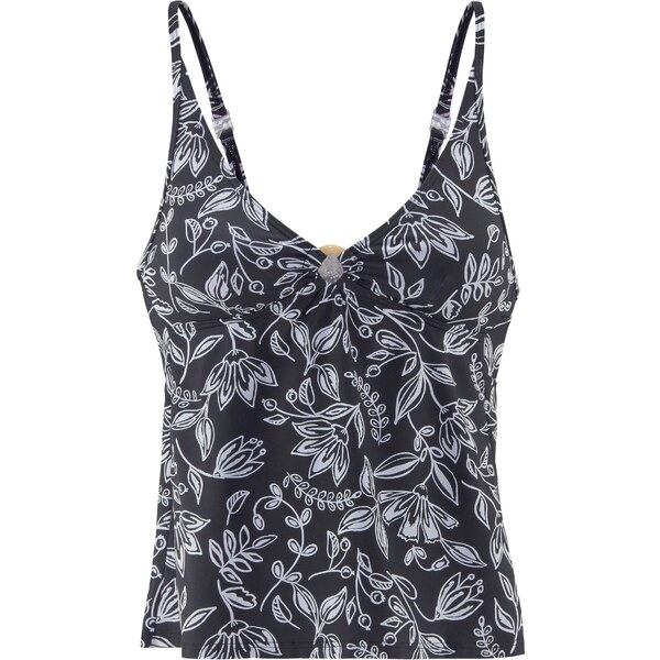 VIVANCE Tankinový top čierna / biela 54249677