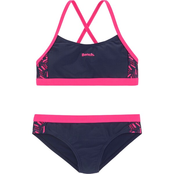 BENCH Bikiny námornícka modrá / ružová 54249702