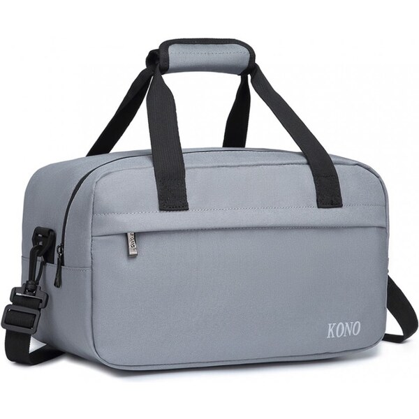 Cestovná taška KONO unisex malá svetlosivá 36343352