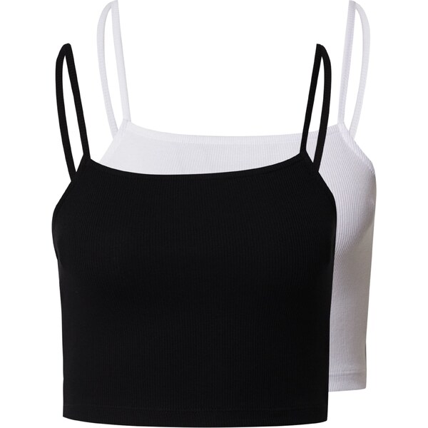 ABOUT YOU Top Laureen čierna / biela 43057814