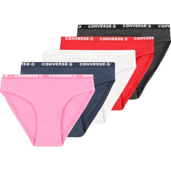 CONVERSE Nohavičky svetloružová / ohnivo červená / čierna melírovaná / 43058394