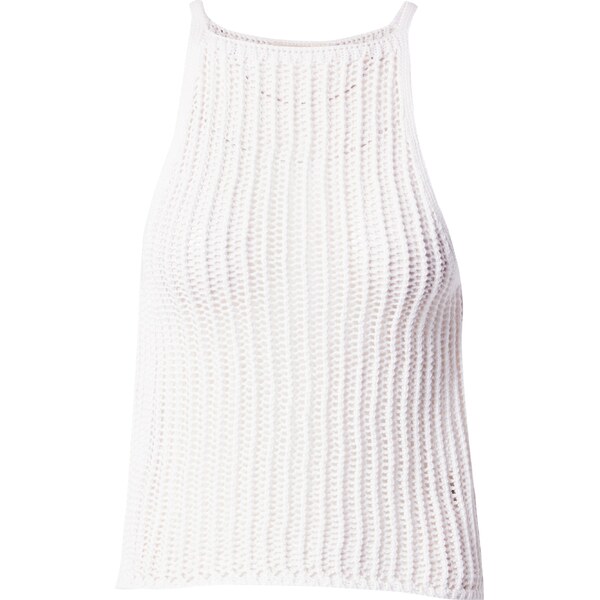 A LOT LESS Vyšívaný top Rosa šedobiela 43086767