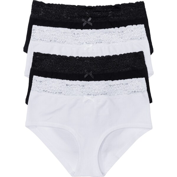 bonprix Maxi nohavičky (4ks), farba čierna 44741460