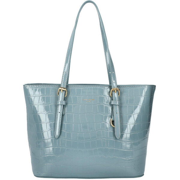 DAVID JONES Dámska kabelka cez rameno modrý lak 43587622