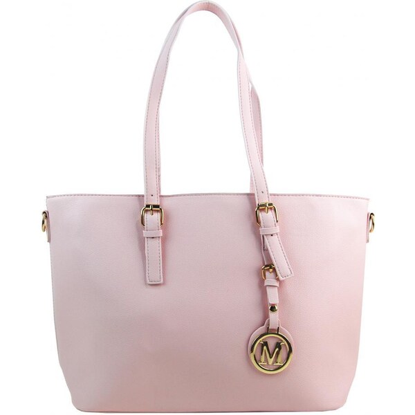 Herisson Elegantná ružová veľká dámska kabelka cez rameno 43587638