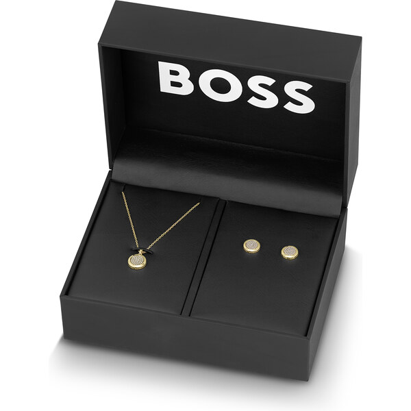 Hugo Boss Luxusná sada pozlátených šperkov Medallion 1570149 66582582