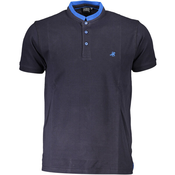 U.S. GRAND POLO Pánske modré polo tričko s krátkym rukávom 64704524