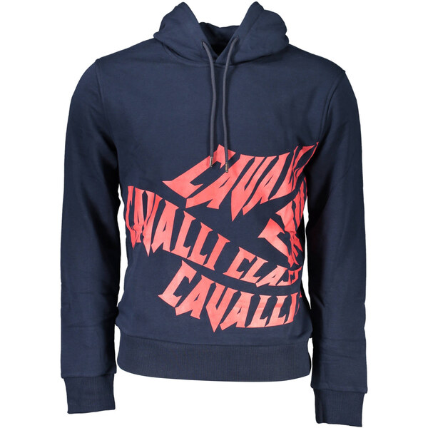 CAVALLI CLASS modrá mikina s kapucňou 64703460
