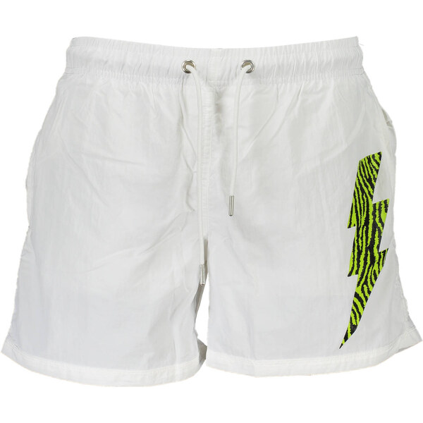 Biele pánske kúpacie kraťasy Cavalli Class 64703615