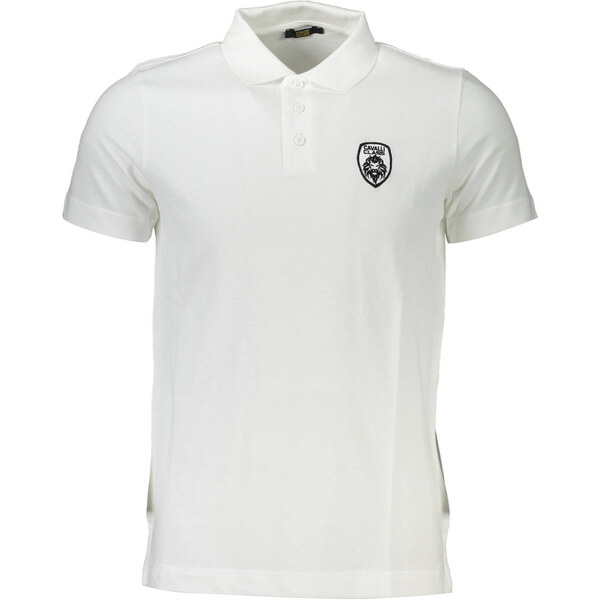 Biele pánske polo tričko Cavalli Class 64710119