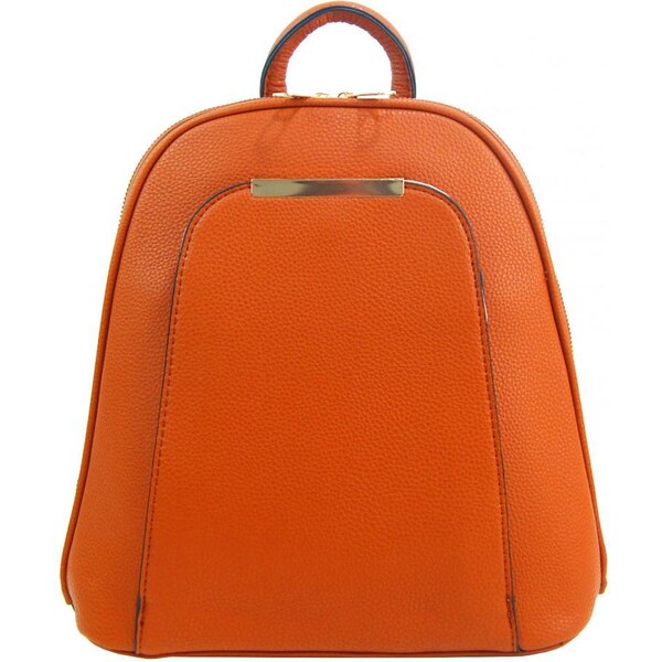 Jessica Bags Elegantný menší dámsky batôžtek / kabelka oranžová 43587652