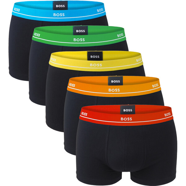 BOSS - boxerky 5PACK essential cotton stretch This is love edition 43102261