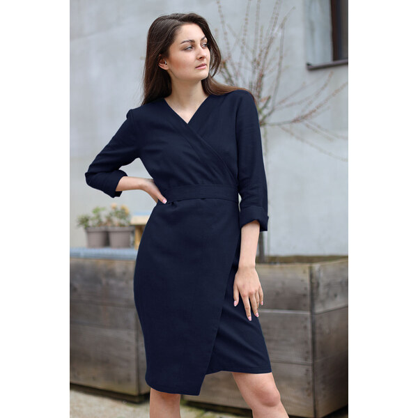 Zavinovacie šaty Lotika 100% lan Excellent quality 49223516