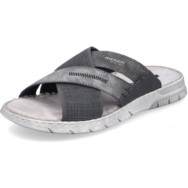 Pánske šľapky Rieker 25289-45 šedé 43112820