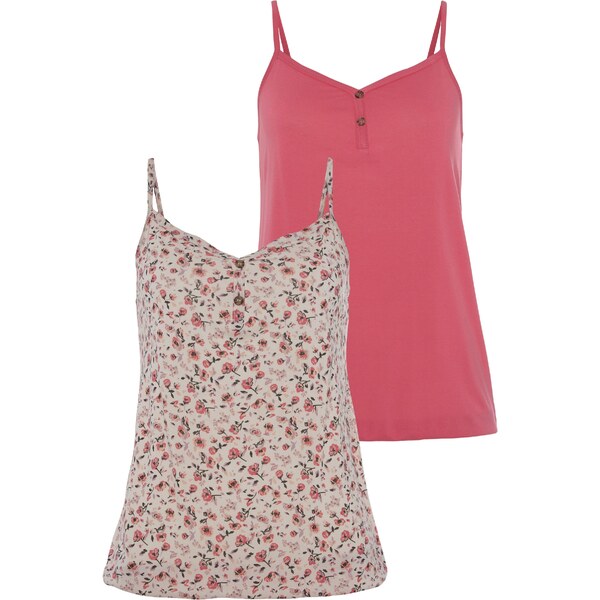 VIVANCE Top béžová / zmiešané farby / krvavo červená 54250010