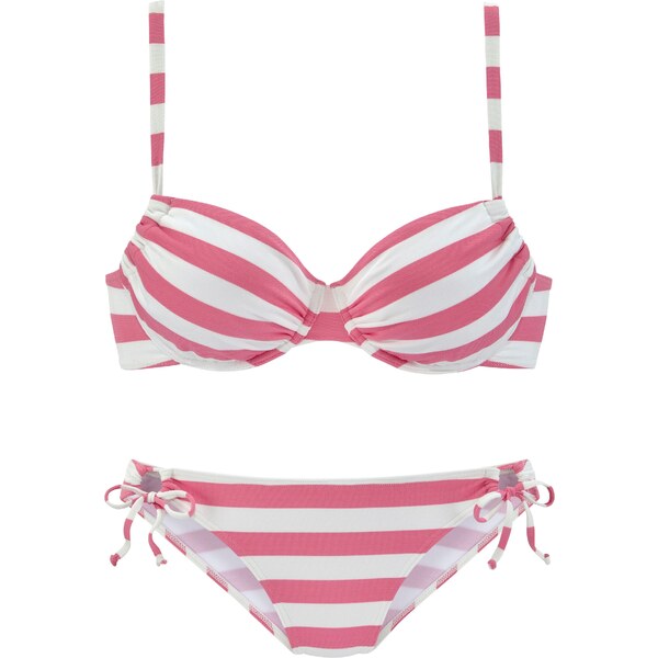 VENICE BEACH Bikiny ružová / biela 54250001