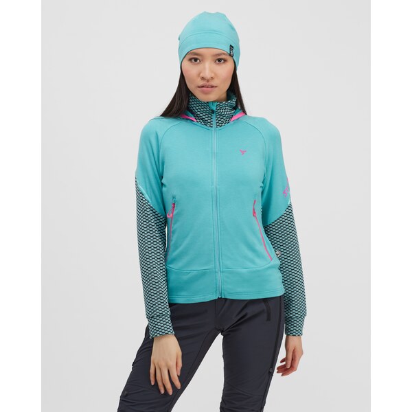 Dámska priedušná mikina Silvini Artica tyrkysová 43195744