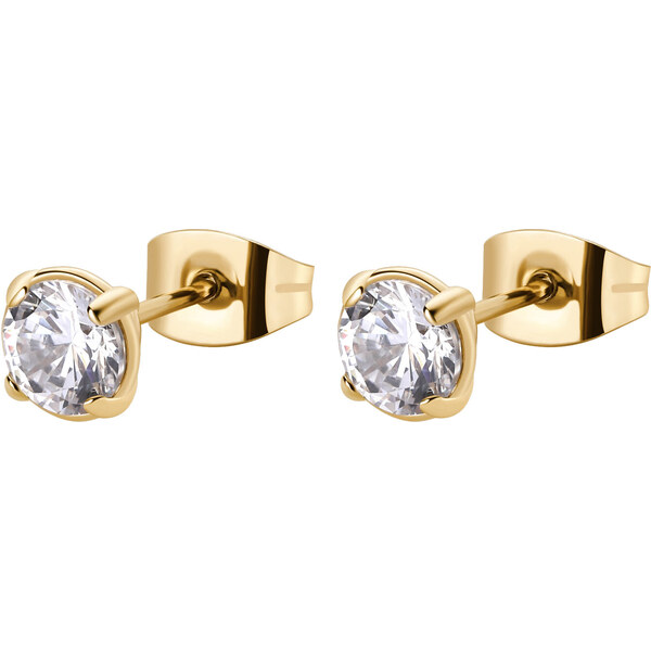 Brosway Blyštivé pozlátené náušnice so zirkónmi Desideri BEIE008 66594306